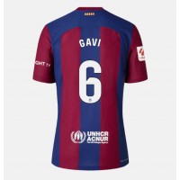 Echipament fotbal Barcelona Paez Gavi #6 Tricou Acasa 2023-24 pentru femei maneca scurta